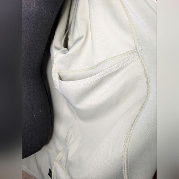 FLX Mint Green Open Front Quilted Knit Long Athleisure Cardigan - Size Medium - Picture 7 of 10